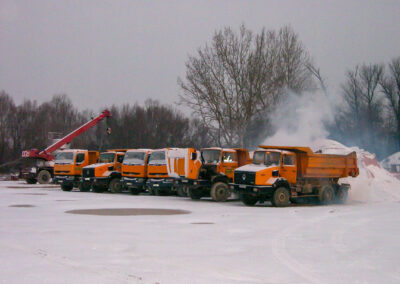 camion sous la neige