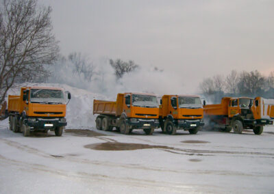 camion sous la neige