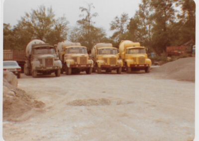 camions boules béton