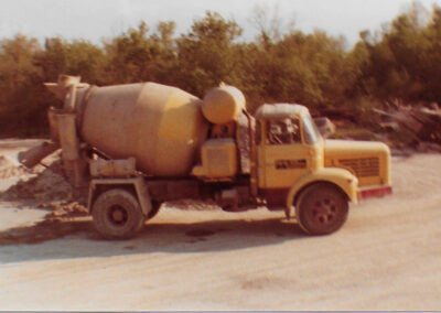 camions boules béton