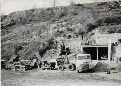 ancienne carrière photo noir et blanc